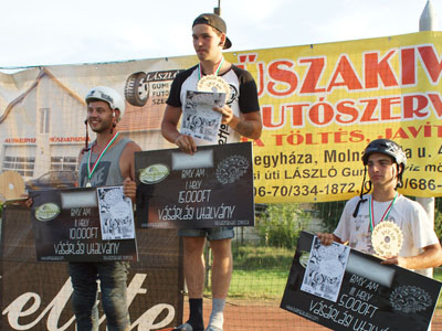 Amatőr kategória helyezettjei