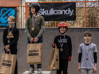 U13 kategória helyezettjei