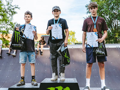 U15 f kategória helyezettjei